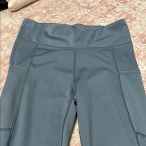 Gray High-Waisted Leggings